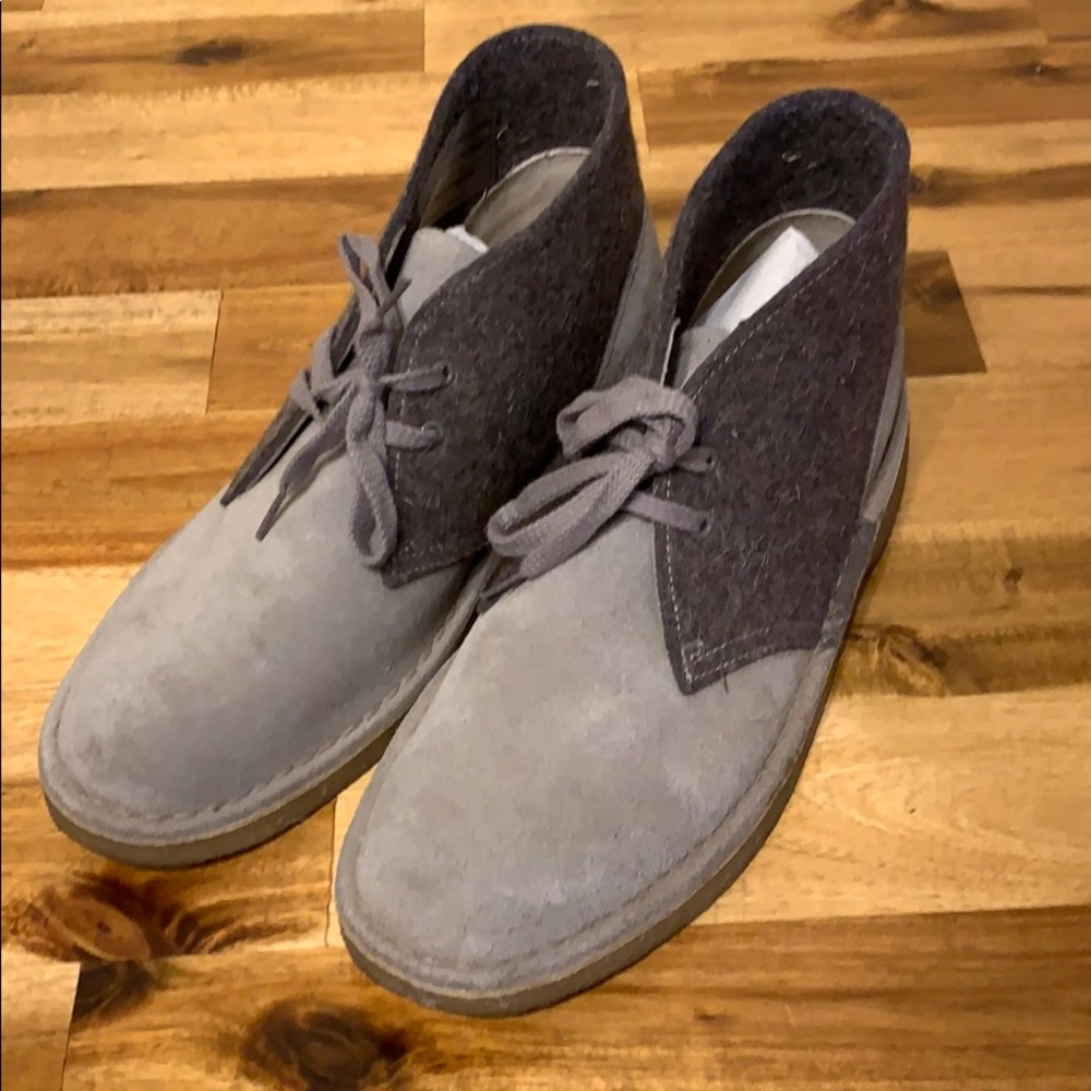 Clarks felt desert boots
